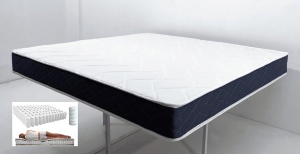 RIMAX Memory Foam 999, 160x200x23 см, чехол вискоза, жаккард